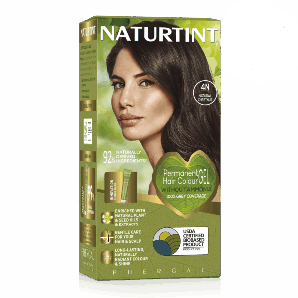 4N- CHATAIN NATUREL 150 ml Coloration Permanente Homme .