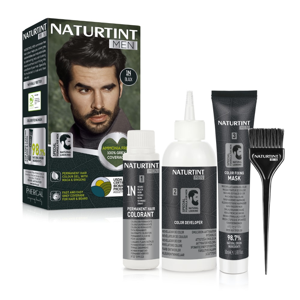 4N- CHATAIN NATUREL 150 ml Coloration Permanente Homme . second image